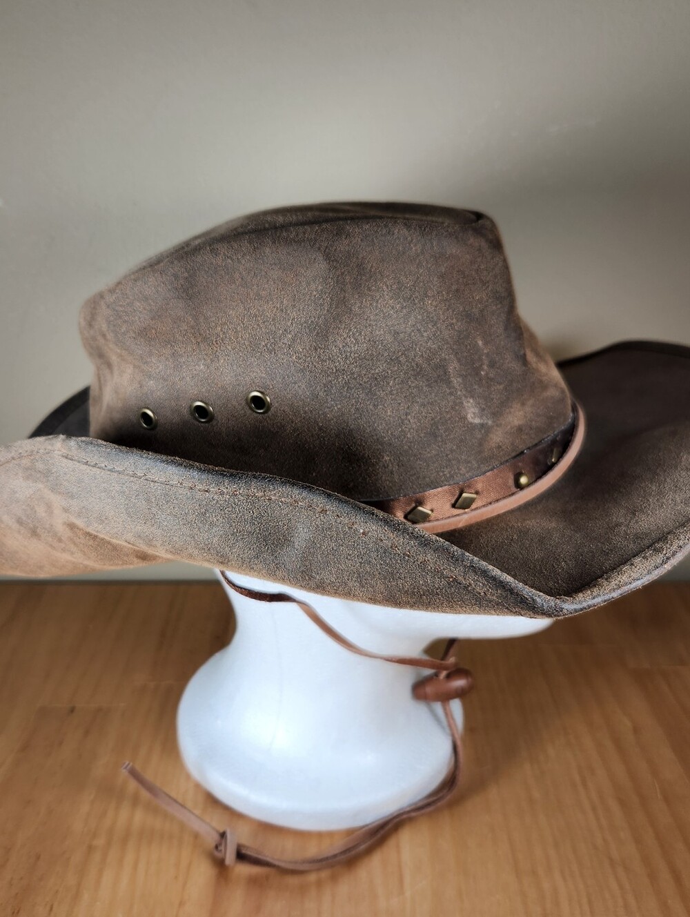 OUTBACK TRADING CO Cowboy Hat Men's Large GOLD DUST Western Ranching Oilskin - Picture 9 of 11